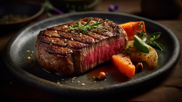 Offrez-vous la perfection fondante du steak de surlonge de wagyu japonais grillé