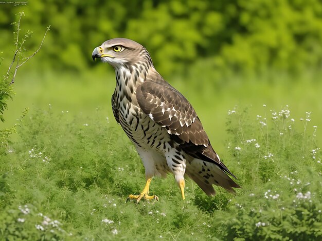 Oiseau Ara coloré sur fond de forêt généré par ai