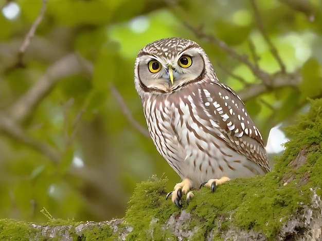 Oiseau Ara coloré sur fond de forêt généré par ai