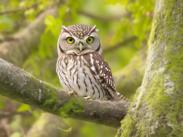 Oiseau Ara coloré sur fond de forêt généré par ai