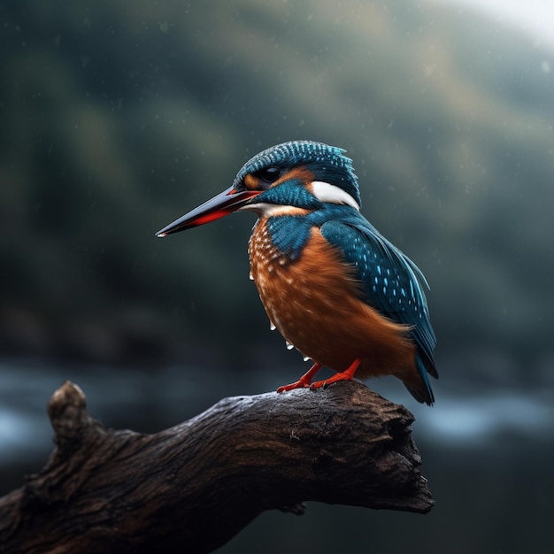 un oiseau bleu avec une poitrine blanche et une tête bleue