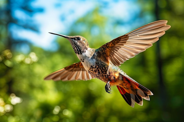 oiseau colibri volant