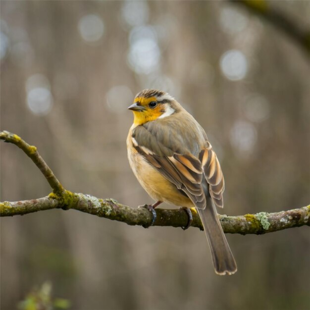 Un oiseau coloré assis sur une branche d'arbre