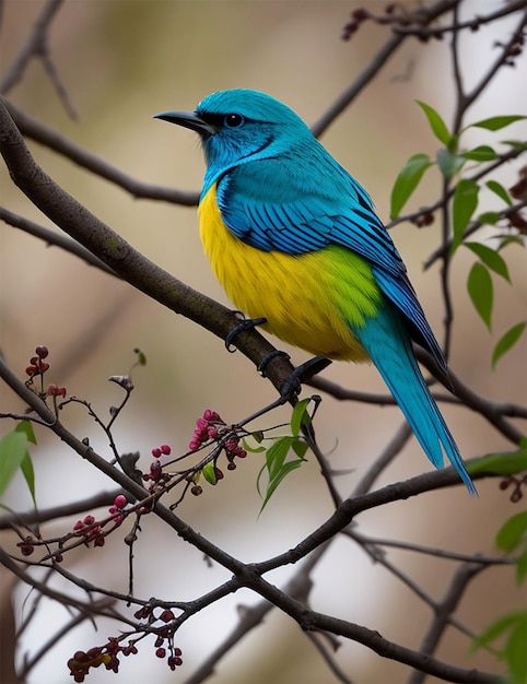 un oiseau coloré