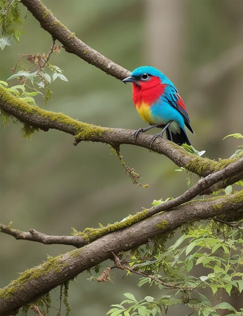 un oiseau coloré