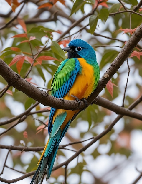 Photo un oiseau coloré