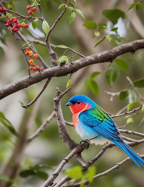 Photo un oiseau coloré