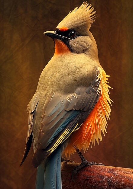 un oiseau dans l'arbre sur la forêt