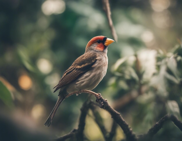 Photo un oiseau finch dans la jungle