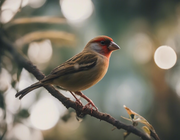 un oiseau finch dans la jungle