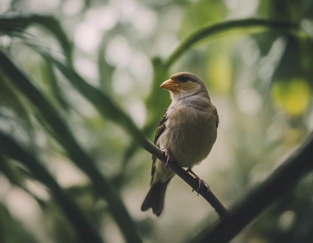 un oiseau finch dans la jungle