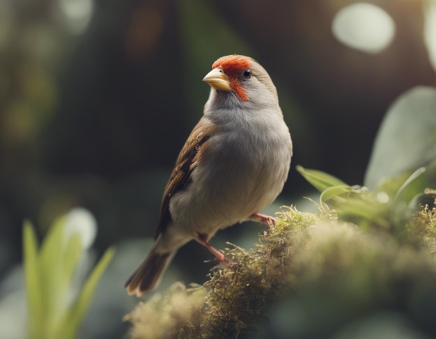 un oiseau finch dans la jungle