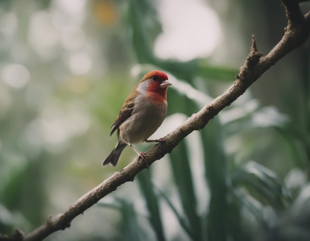 un oiseau finch dans la jungle