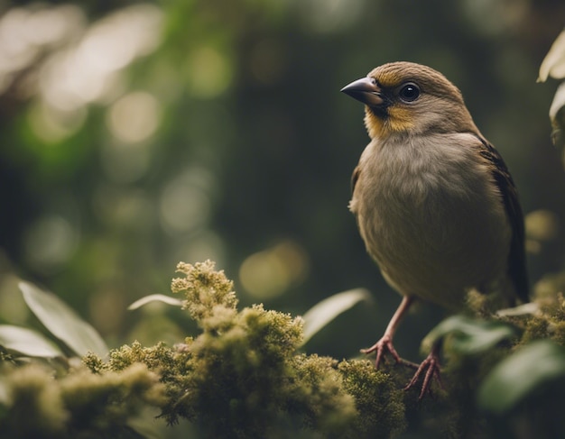 un oiseau finch dans la jungle