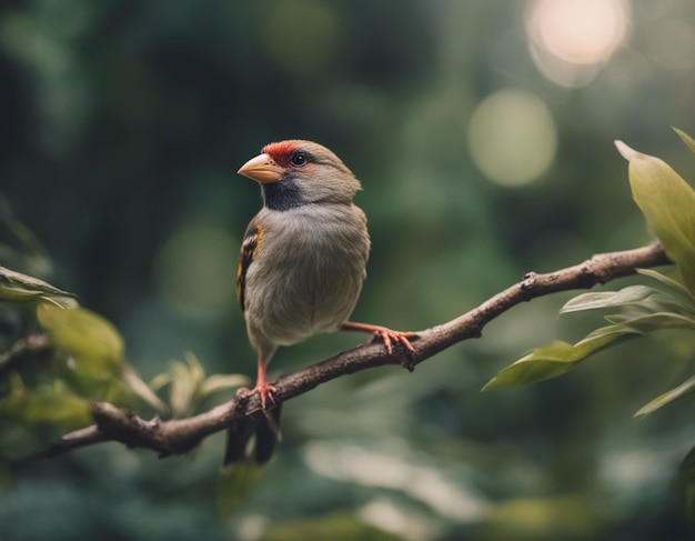 un oiseau finch dans la jungle