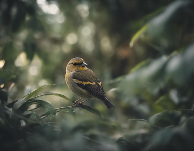 un oiseau finch dans la jungle