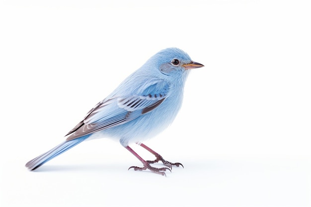 Photo oiseau sur fond blanc isolé