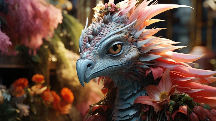 Photo l'oiseau magique photo gratuite fond hd