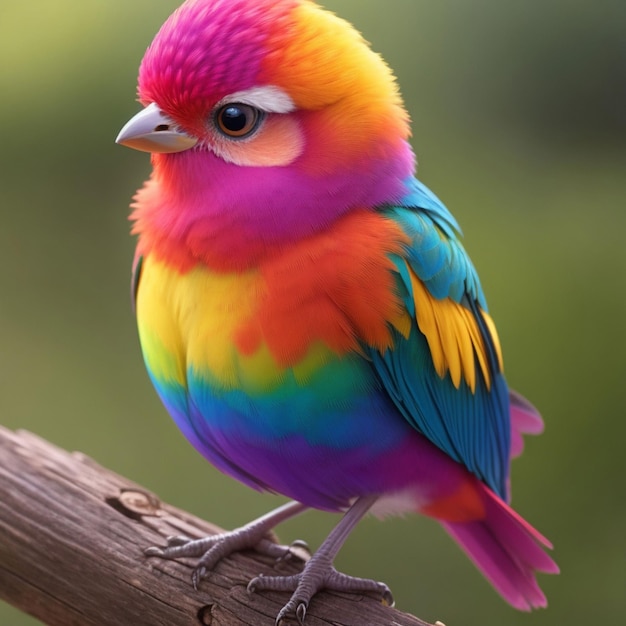 un oiseau mignon et coloré