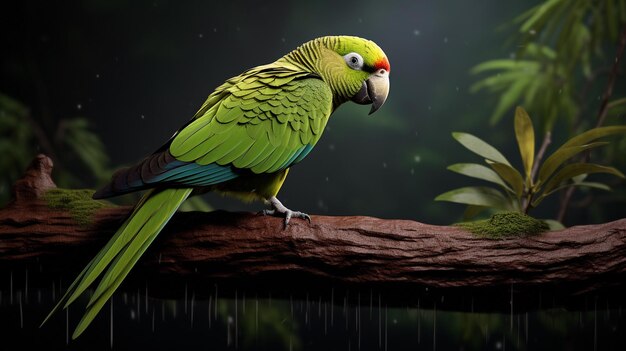 L'oiseau parakeet de Caroline dans la nature