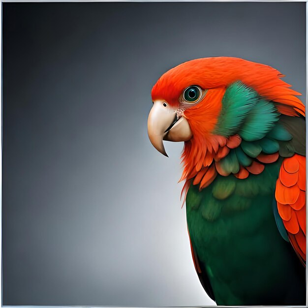 Oiseau perroquet roi