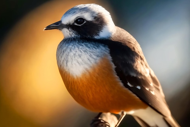 Un oiseau posé sur une branche