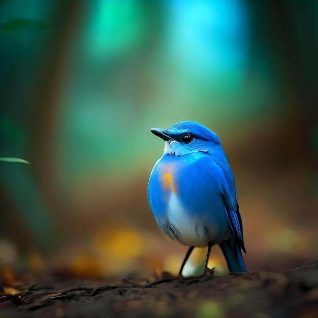 Un oiseau avec une tête rouge et des plumes jaunes est assis sur une branche