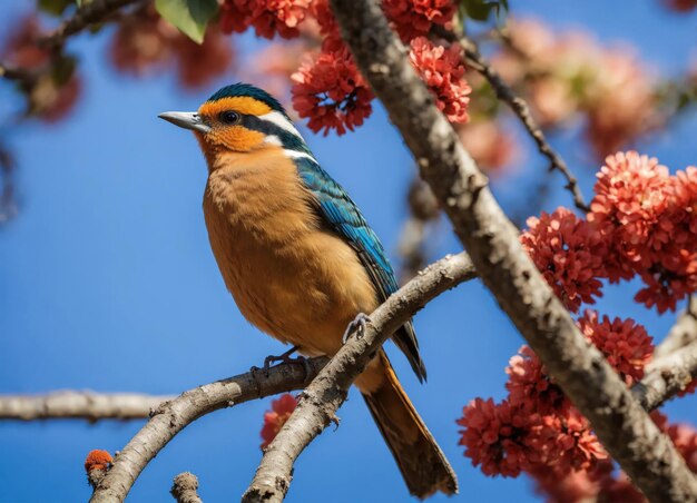 Des oiseaux colorés en gros plan