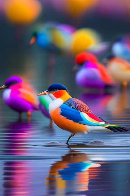 Oiseaux colorés