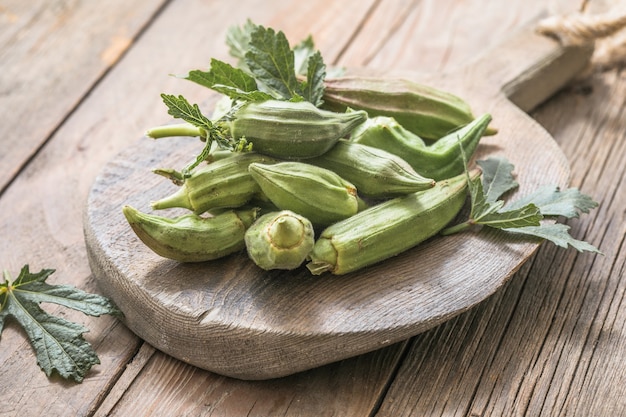 Okra frais ou légume Lady Finger