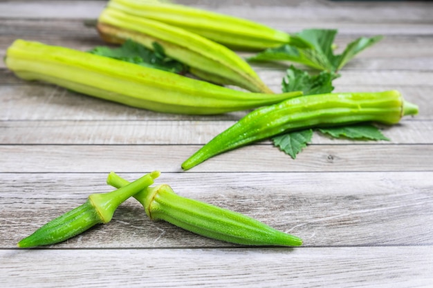 Okra frais pour la santé