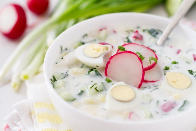 Okrochka - Soupe froide estivale traditionnelle