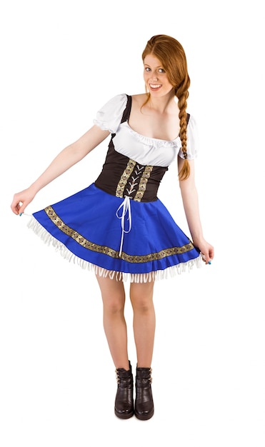 Oktoberfest fille répandre sa jupe