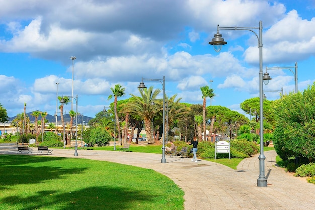 Olbia, Italie - 11 septembre 2017 : Parc Parco Giardinetti à Olbia, Sardaigne, Italie