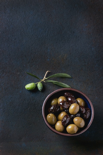 Olives noires et vertes