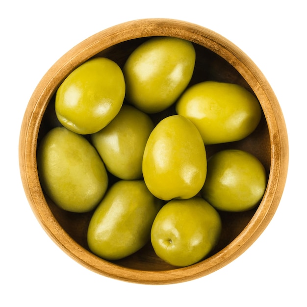 Olives vertes Gordal Reina dans un bol