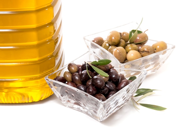 Olives vertes et noires