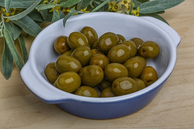 Photo olives vertes