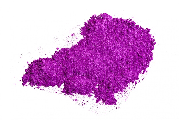 Ombres à paupières brisées de couleur violet vif, maquillage