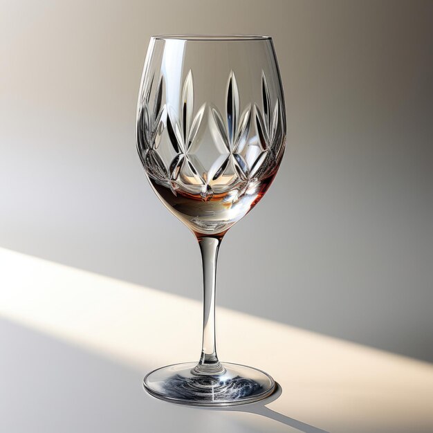 Les ombres de verre de vin en cristal