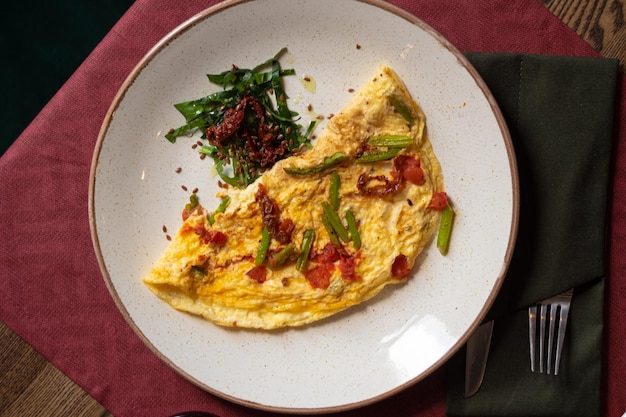 Omelette aux légumes