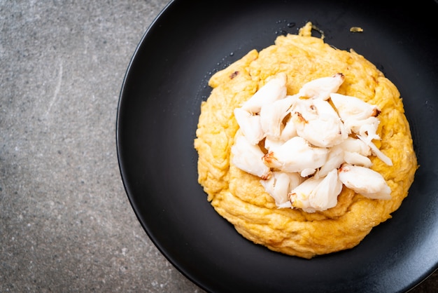 omelette à la chair de crabe