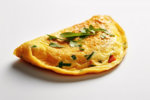 Omelette rustique sur une assiette