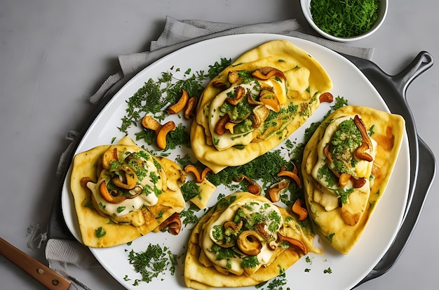 Omelettes aux Chanterelles aux Fines Herbes Sau