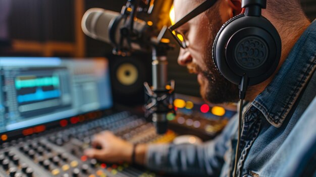 On parle à la radio.