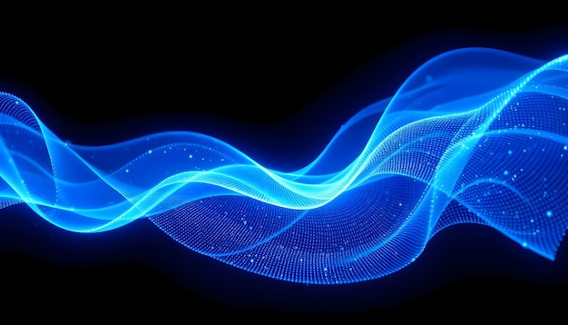 L'onde d'énergie bleue