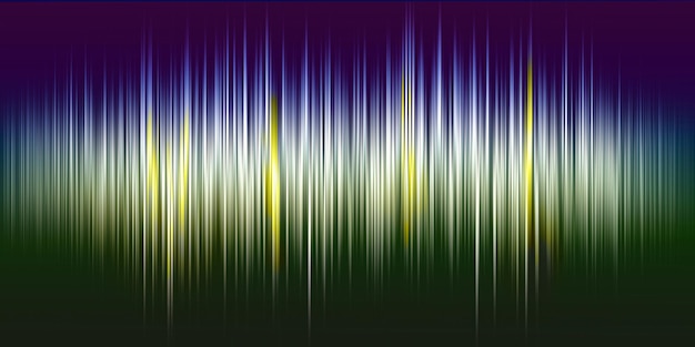 onde sonore abstraite dans les couleurs vert bleu