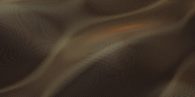 Onde de texture scintillante de fond de maille oscillante d'illustration 3d de texture