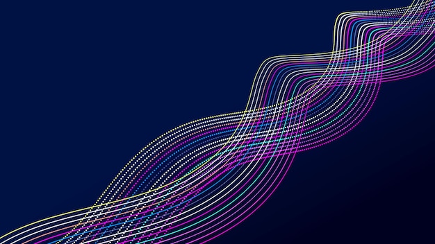 Ondes abstraites de particules sonores Équalisateur pour la musique Transmission de signal