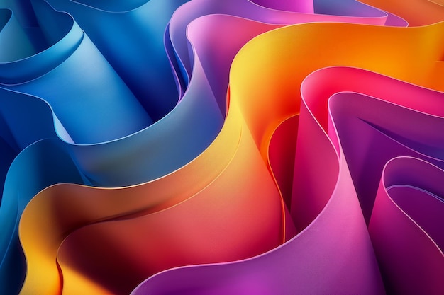 Des ondes de couleurs abstraites vibrantes Arrière-plan Design fluide moderne pour le papier peint numérique et le graphique